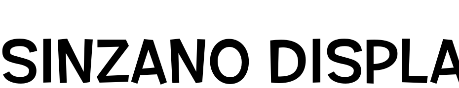 Sinzano Display Sans Regular cкачати шрифт безкоштовно